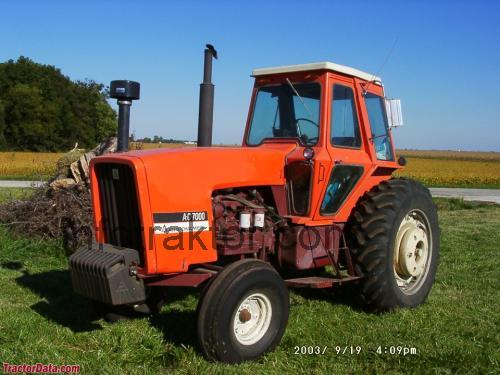 Allis-Chalmers 7000 tekniska specifikationer 