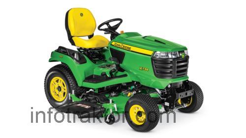 John Deere X734 recensioner och tekniska specifikationer