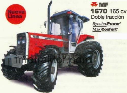 Massey Ferguson 1670 tekniska specifikationer och recensioner